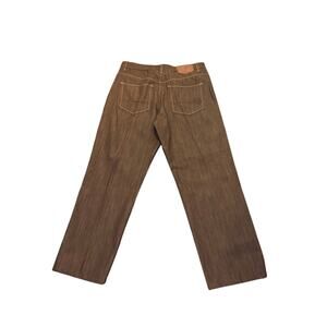 Mecca USA Men's Brown Denim Straight Leg Jeans Workwear Cotton High Rise 38/34